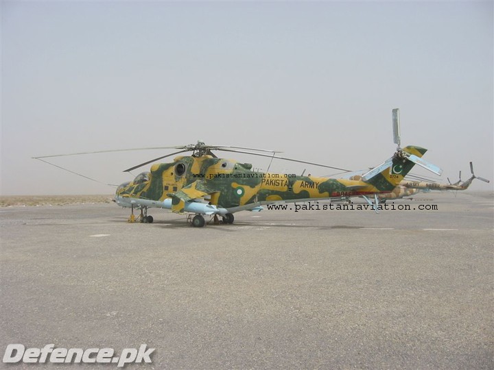 Pak Army's Mi-24 along with Mi-17