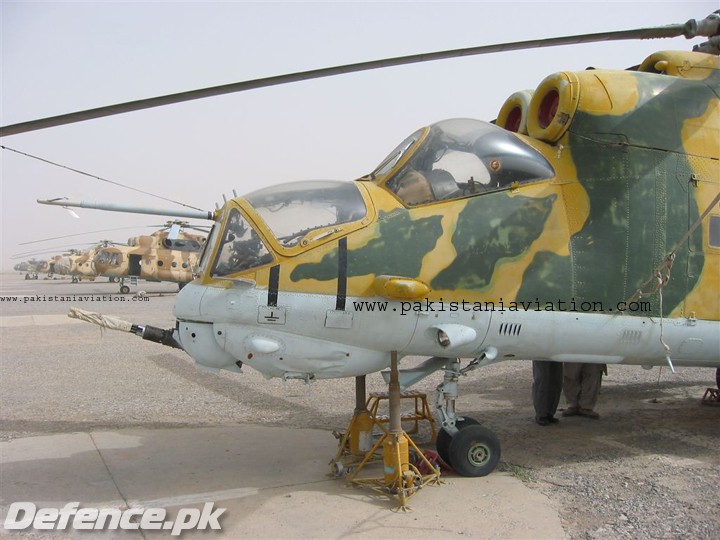 Pak Army's Mi-24 along with Mi-17