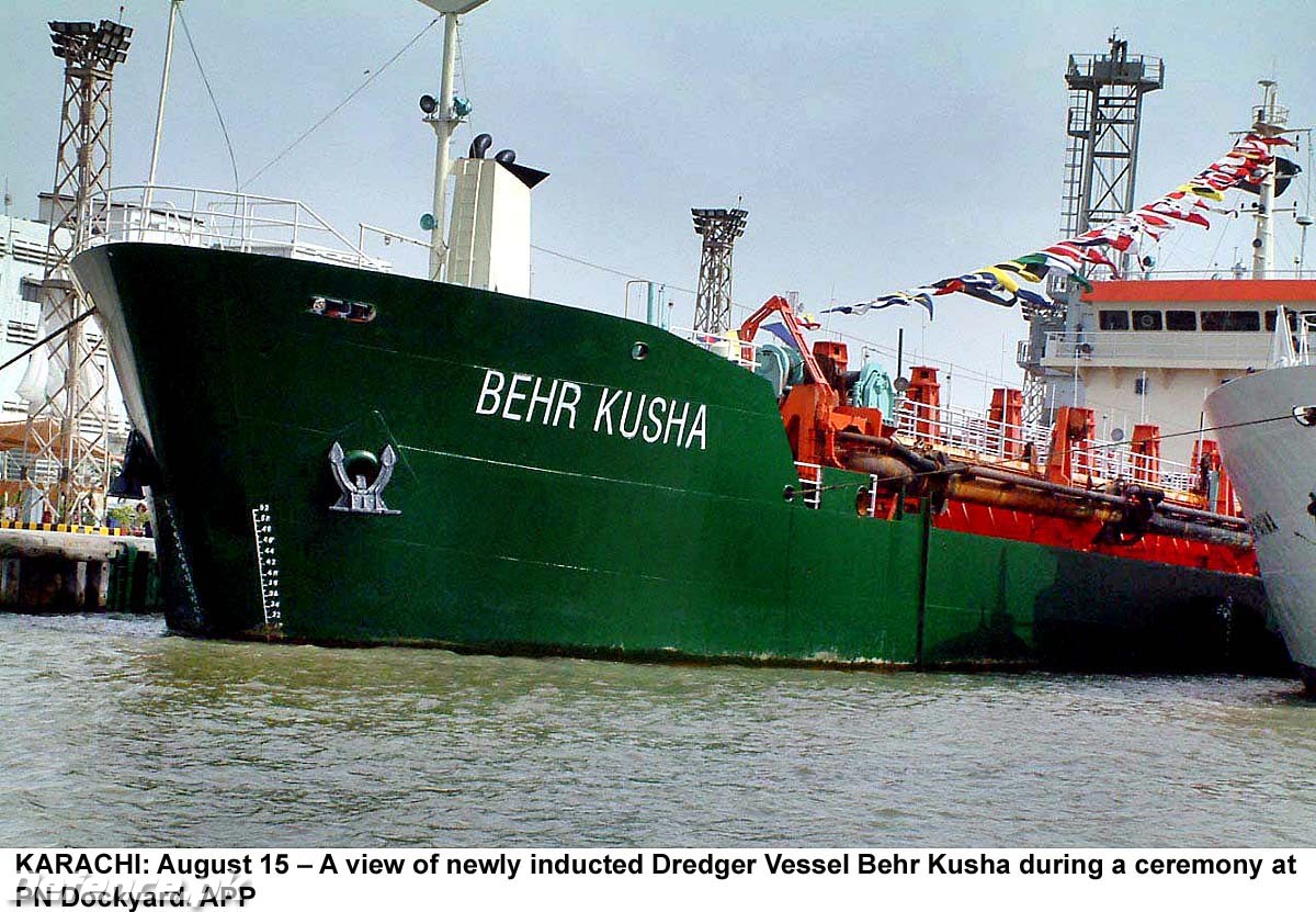 PN Dredger vessel Behr Kusha at PN dockyard