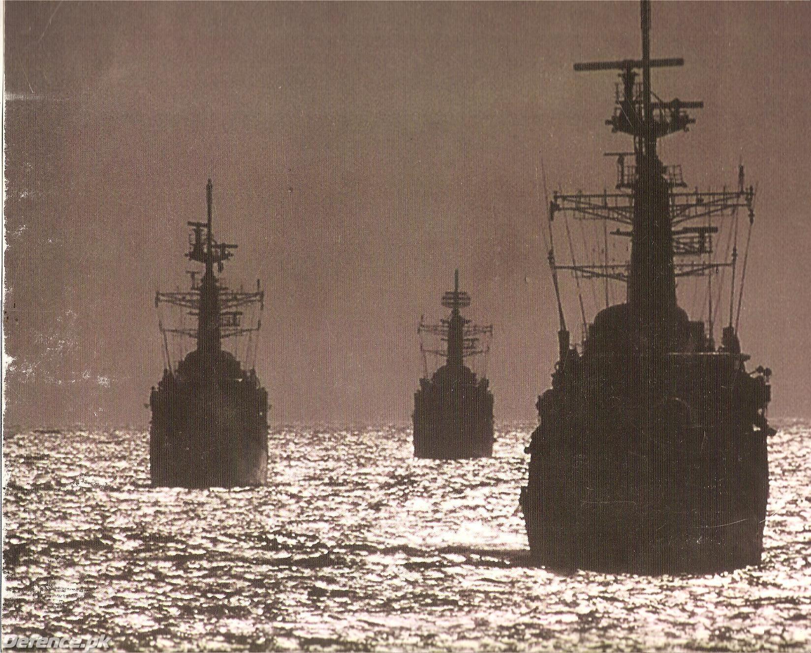 PN SHIPS IN SUNSET FORMATION