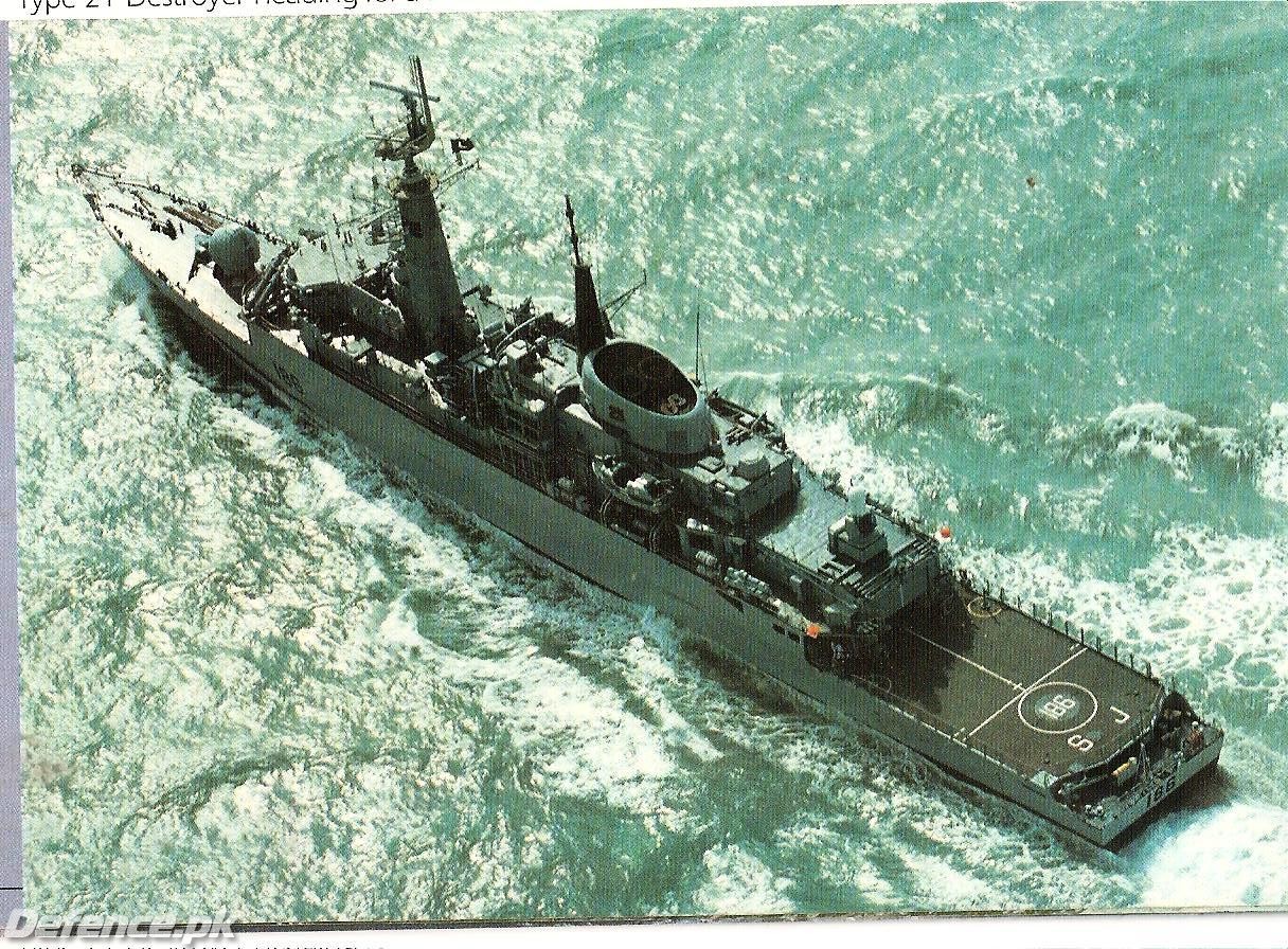 type 21 PNS SHAHJAHAN IN ACTION