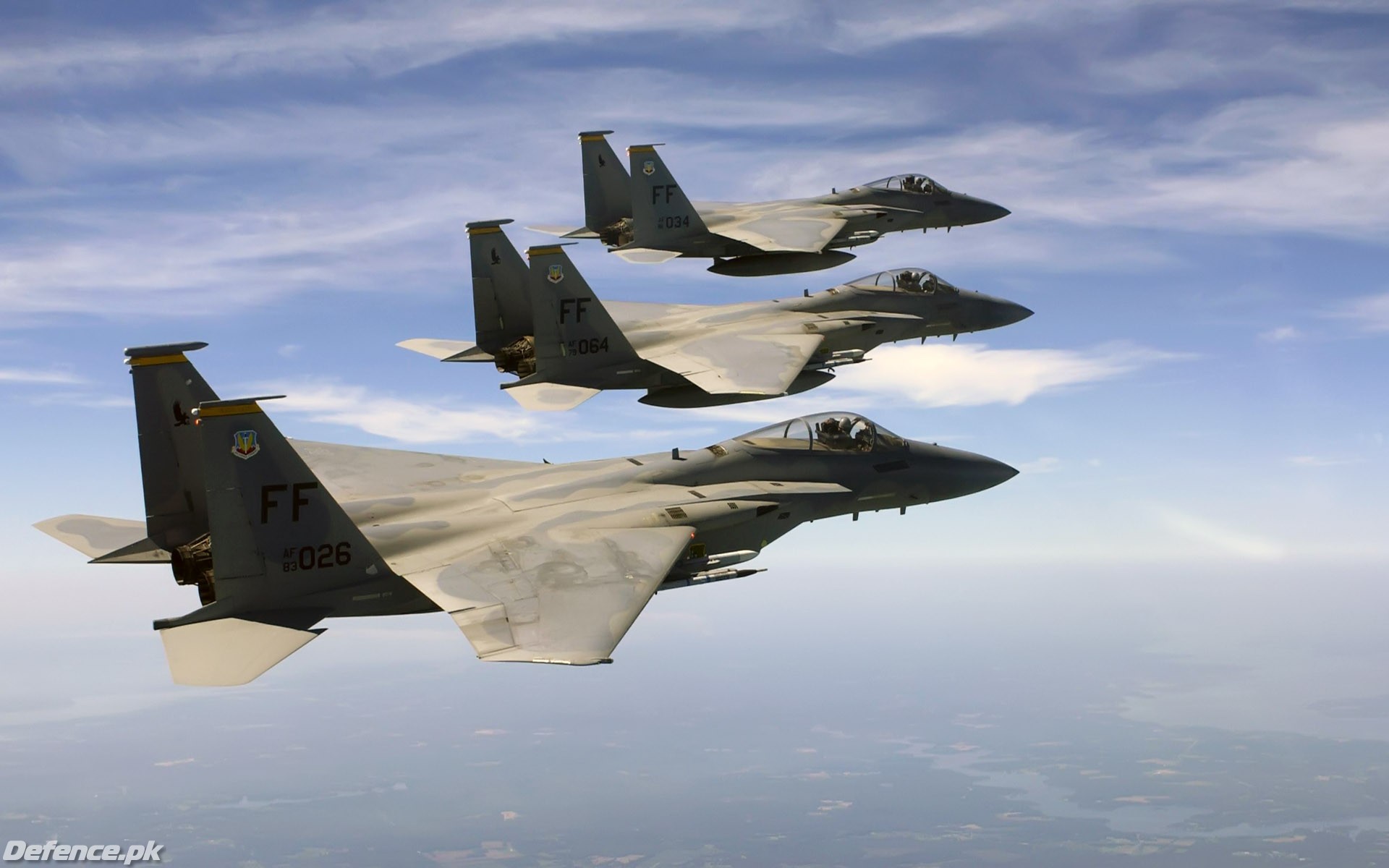 USAF F15 in Formation