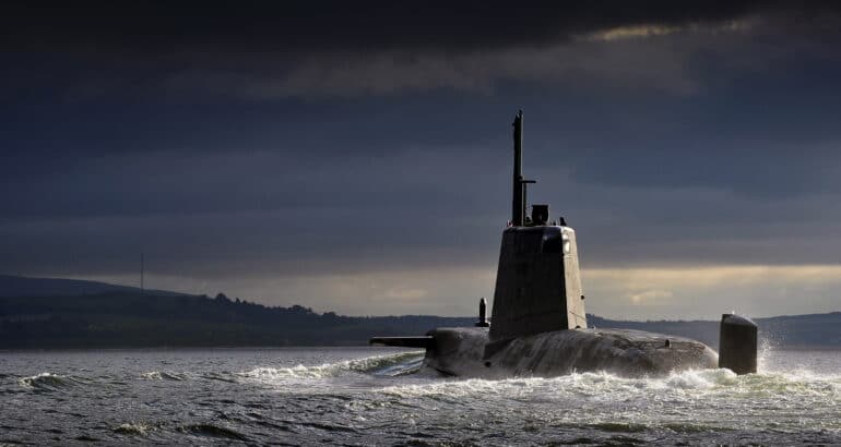 HMS Ambush Returning to HMNB Clyde, Scotland