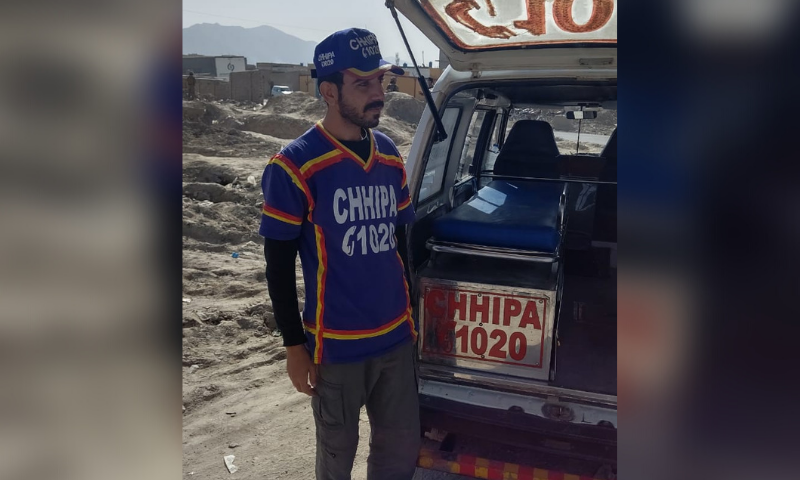 A Chhipa rescue official is seen at the site of the blast on Monday. — Photo by author