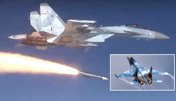 Russian Su-35 Launches R-37M: UkAF Su-27