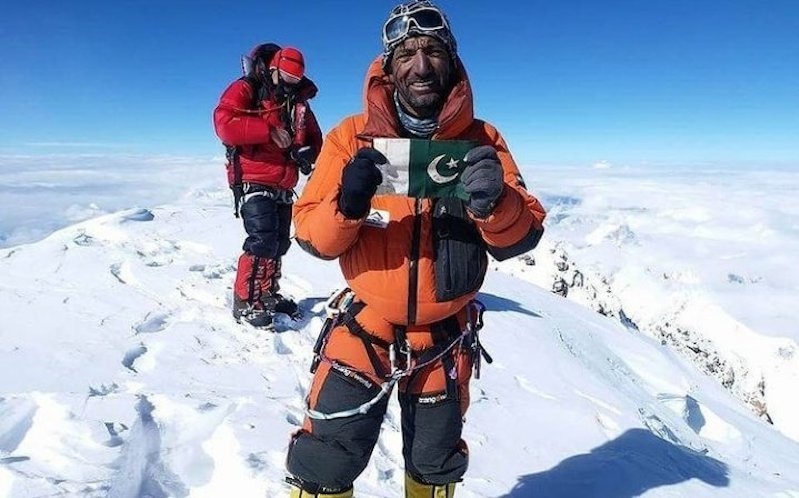 In this file photo, Muhammad Ali Sadpara is seen at the K2 summit in 2018. — File