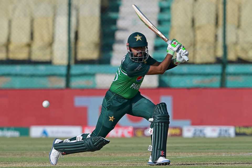 Babar Azam goes on a drive