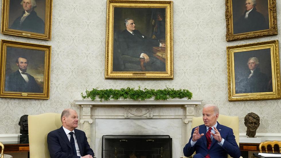 Treffen in Washington: Bundeskanzler Olaf Scholz hat mit US-Präsident Joe Biden im Weißen Haus in Washington über den Ukraine-Krieg gesprochen. 