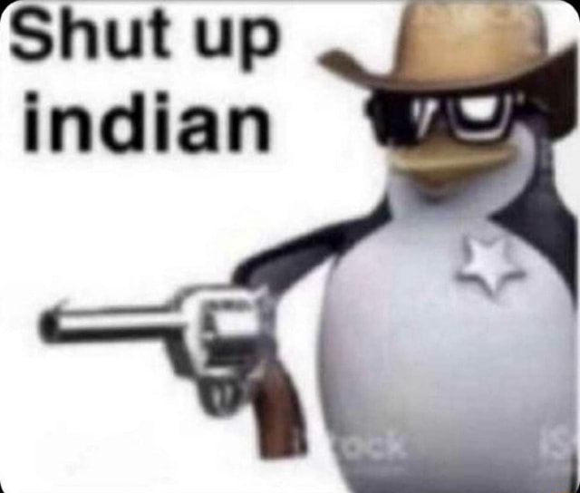 Shut up indian - )