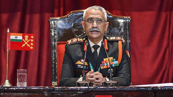 Army Chief General M M Naravane addresses an annual press conference at the Manekshaw Centre in New Delhi on 12 January 2021 | Vijay Verma| PTI