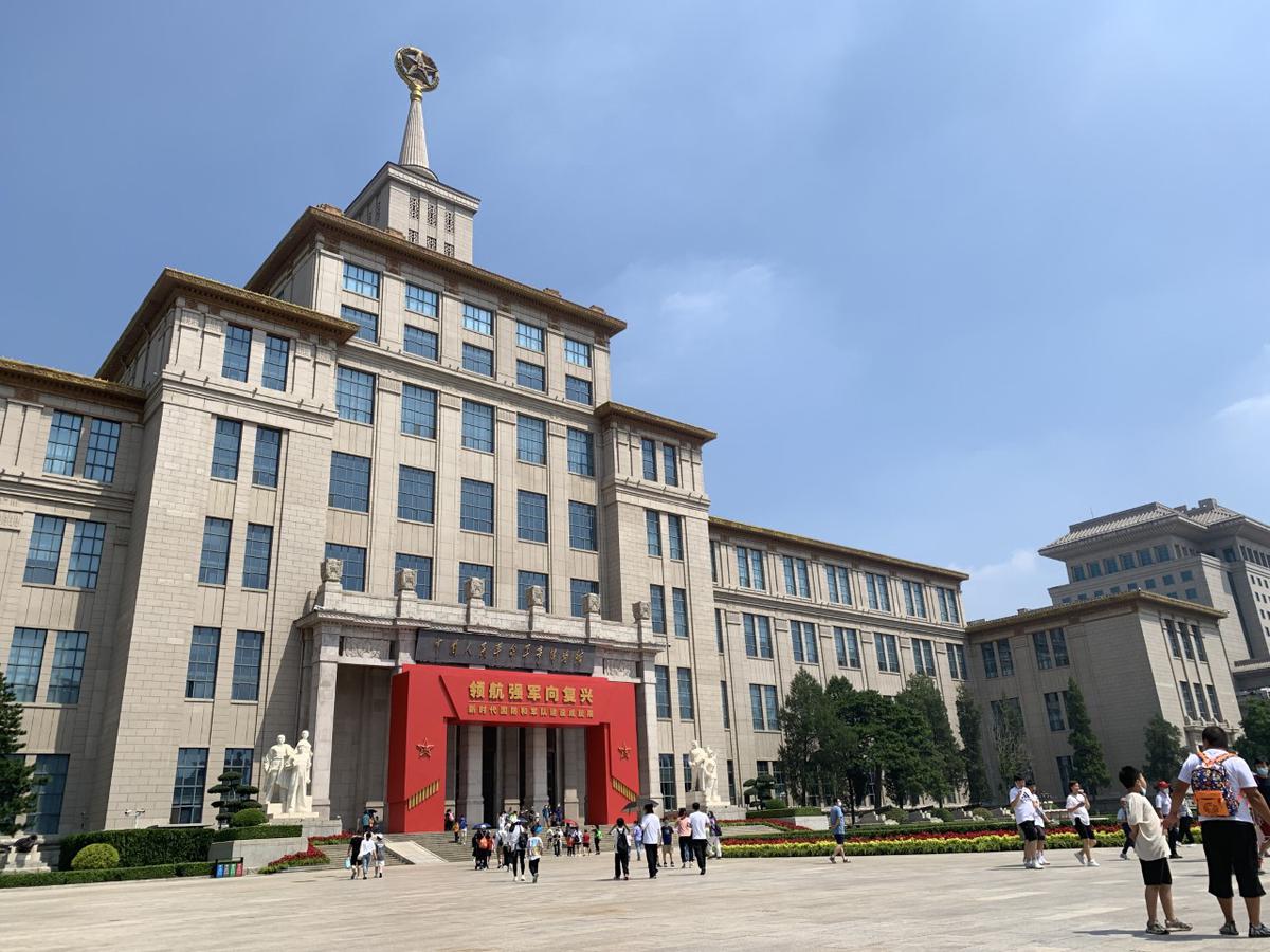 A view of the new exhibition curated by China’s People’s Liberation Army (PLA) in Beijing’s Military Museum.