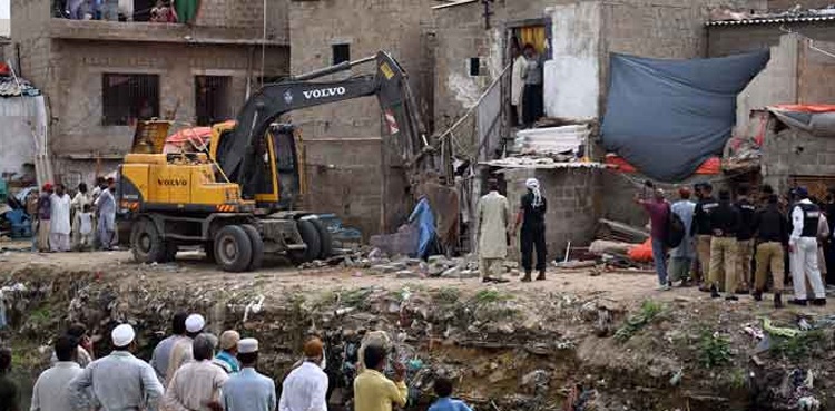 gujjar nullah anti-encroachment operation