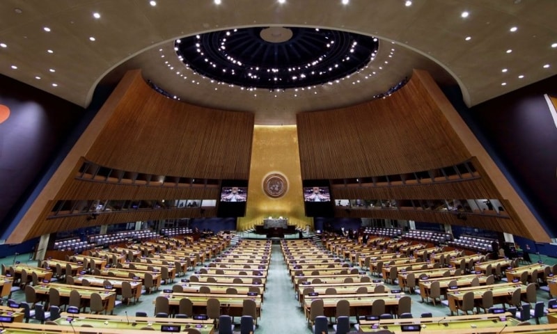 A file photo of the UN General Assembly Hall. — Reuters