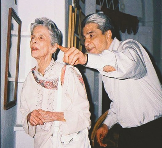 Dina Wadia pictured during a visit to Lahore in 2004.—Courtesy Yousaf Salahuddin