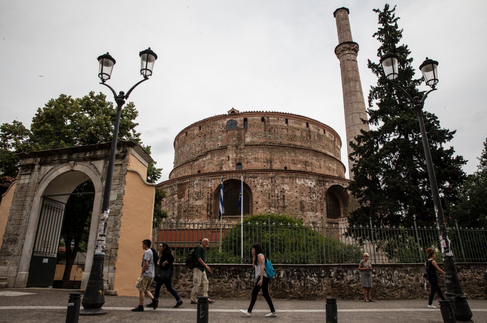 A view of the Sultan Hortac Mosque in Greece's Thessaloniki, which is not open to worship despite its good condition. (DHA) 's Thessaloniki, which is not open to worship despite its good condition. (DHA) 