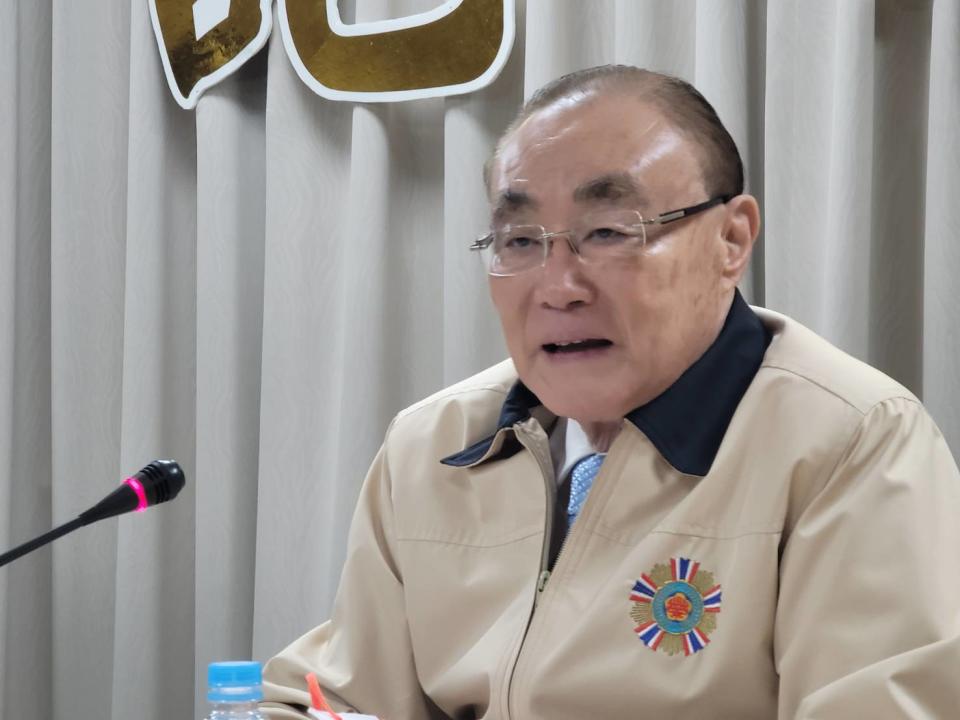 Feng Shikuan questioned China's call for Whampoa 500 alumni to go to China for activities, and Kinmen soldiers to travel to China, all of which are planned by China.  Photo by Wang Jionghua