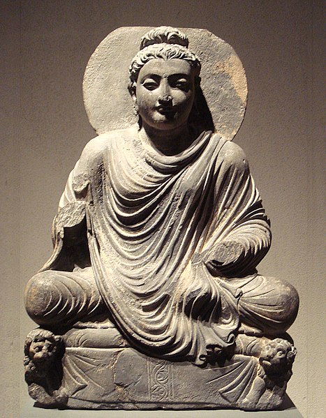 467px-SeatedBuddhaGandhara2ndCenturyOstasiatischeMuseum.jpg