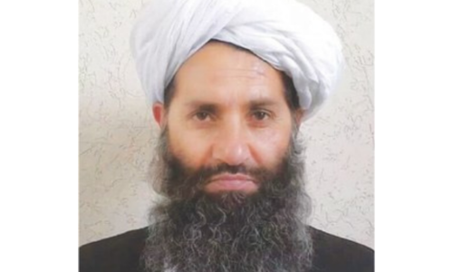 This file photo shows Taliban Supreme Leader Hibatullah Akhundzada. — AFP