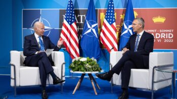 NATO Secretary General meets with the President of the United States - NATO Summit Madrid - Spain, 27-30 June 2022