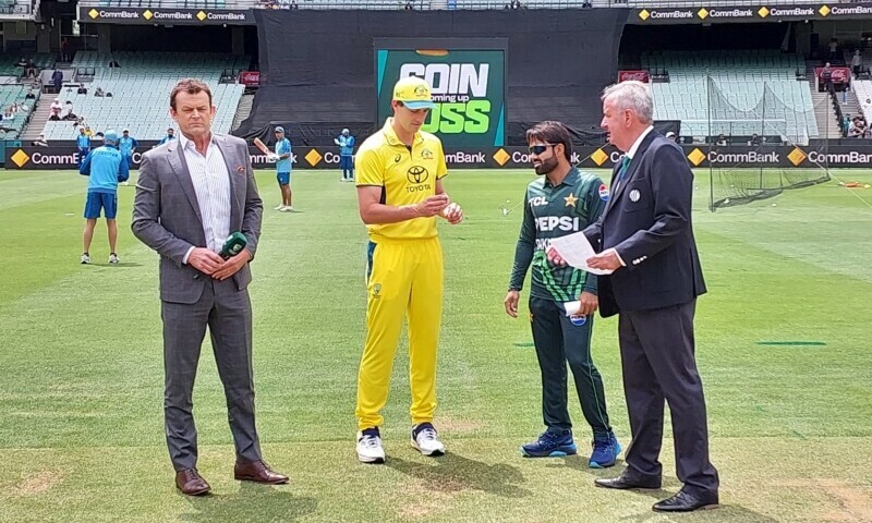 Australia win the toss and opt to field first in the ODI series opener. — Photo courtesy: PCB/X