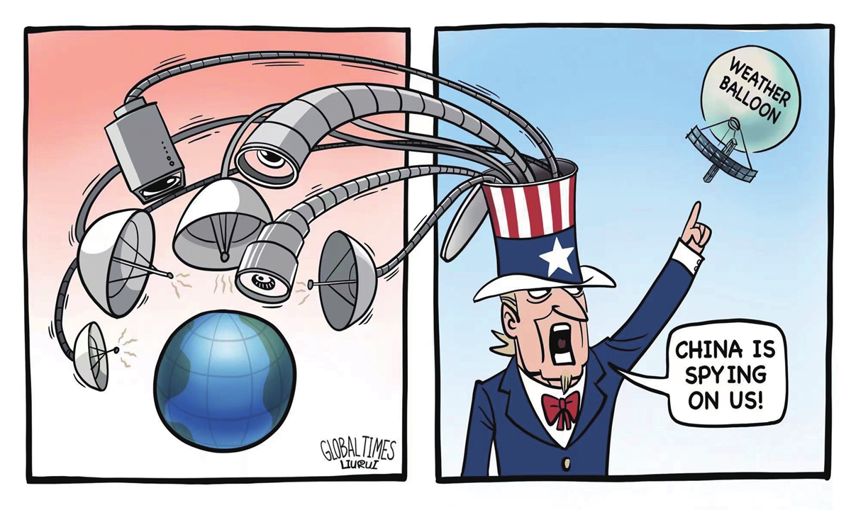 US double standards.Illustration:Liu Rui/GT