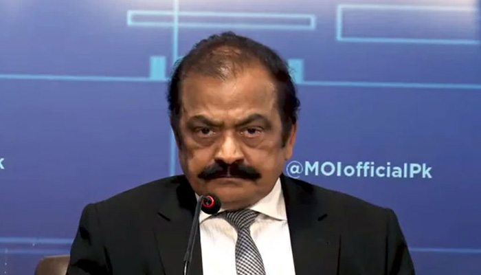 Interior Minister Rana Sanaullah. —APP/File