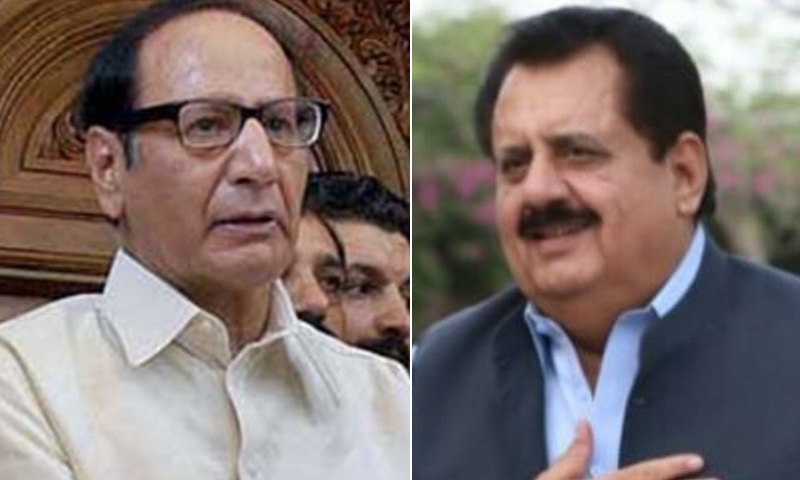 A combination photo of PML-Q's Chaudhry Shujaat Hussain (L) and Tariq Bashir Cheema (R). — Dawn Archives/ Twitter