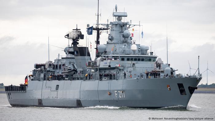 The Bayern at the port of Wilhelmshaven