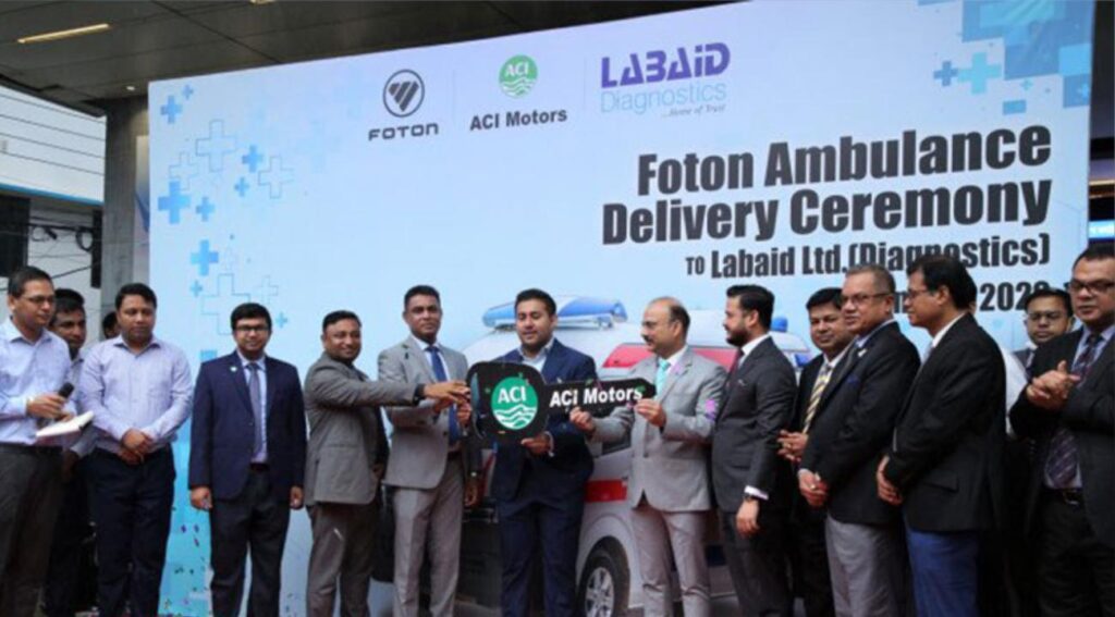 Foton ambulance delivery ceremony