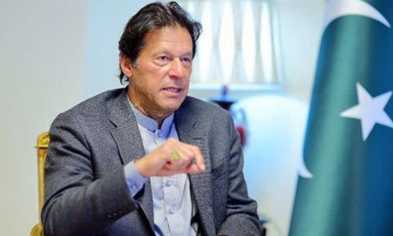 PM Imran Khan gestures during an interview. — APP/File