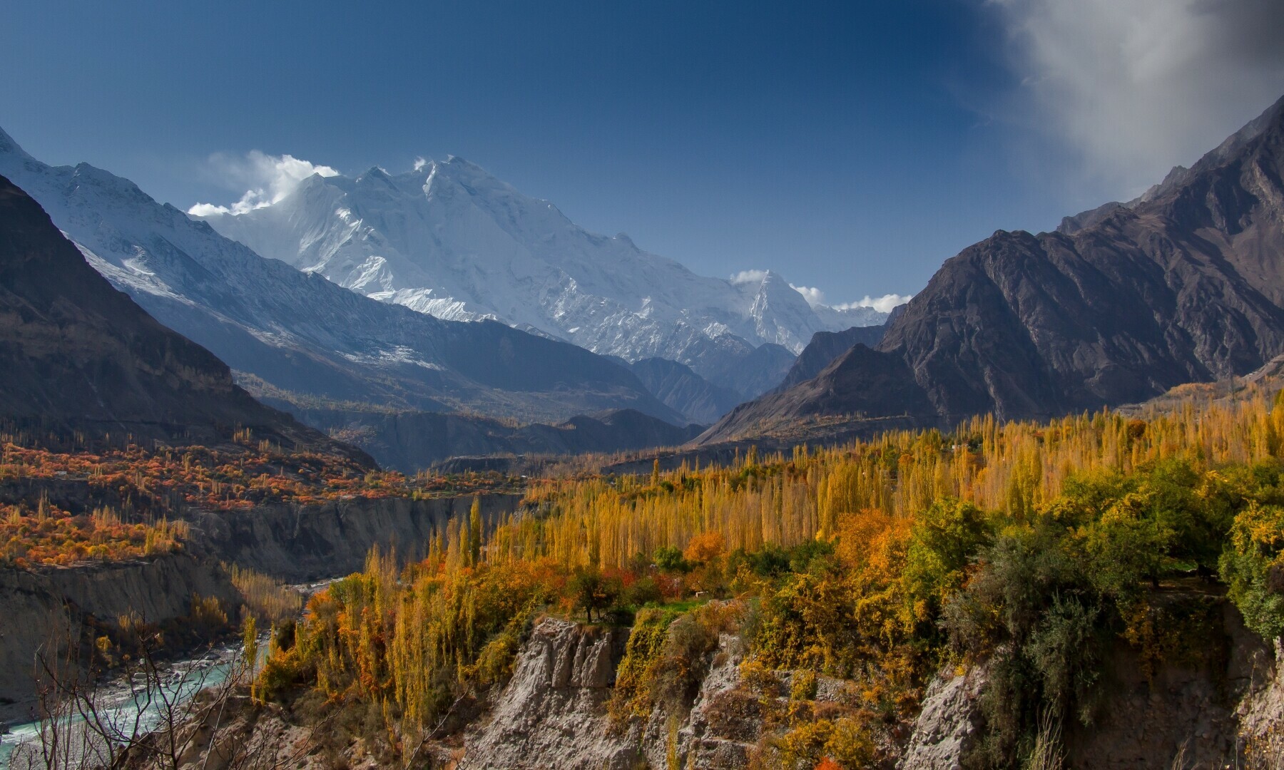 Gazing upon the regal Rakaposhi from the Ganesh Village