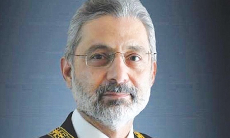 Justice Qazi Faez Isa says in letter to chief justice that if new bench continues to hear journalists' harassment case then it will be a transgression of the Constitution. — SC website/File' harassment case then it will be a transgression of the Constitution. — SC website/File