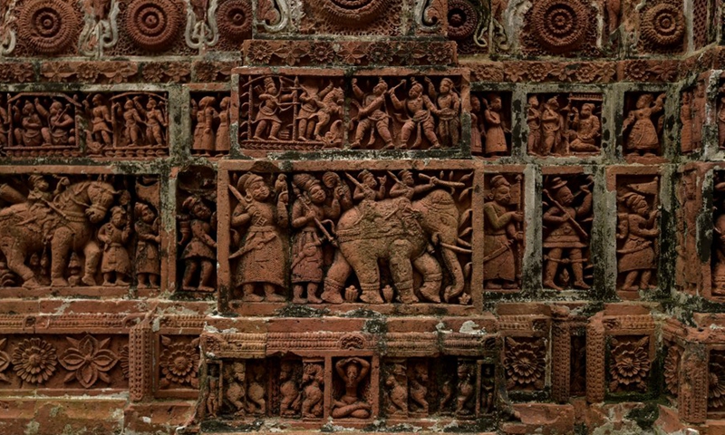 Photo taken on May 18, 2022  shows the Hindu Kantaji Temple in Dinajpur, Bangladesh.(Photo: Xinhua)