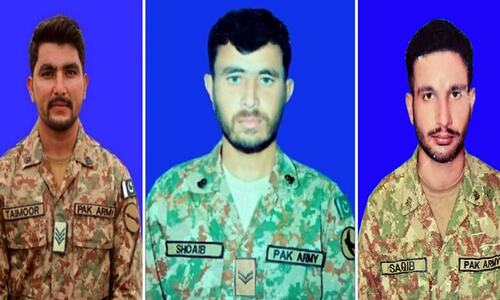 3 soldiers martyred in N. Waziristan during gun battle with terrorists from Afghanistan: ISPR