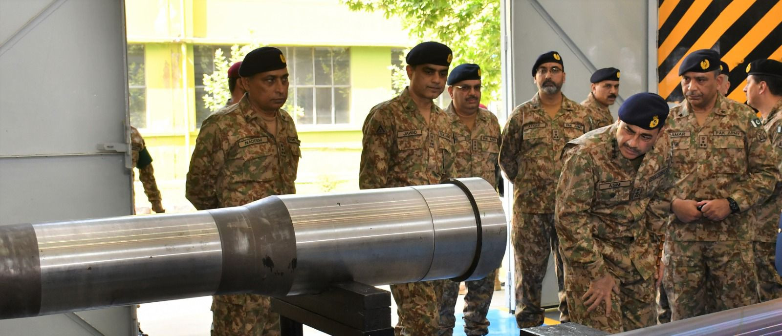 handout photo shows chief of army staff general syed asim munir visiting the heavy industries taxila hit on tuesday april 11 2023 ispr