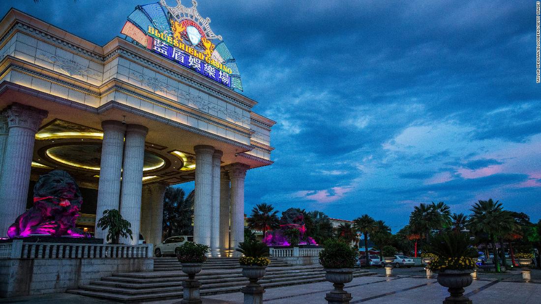 The Kings Romans Casino complex stands illuminated at night in this file photograph from 2017.