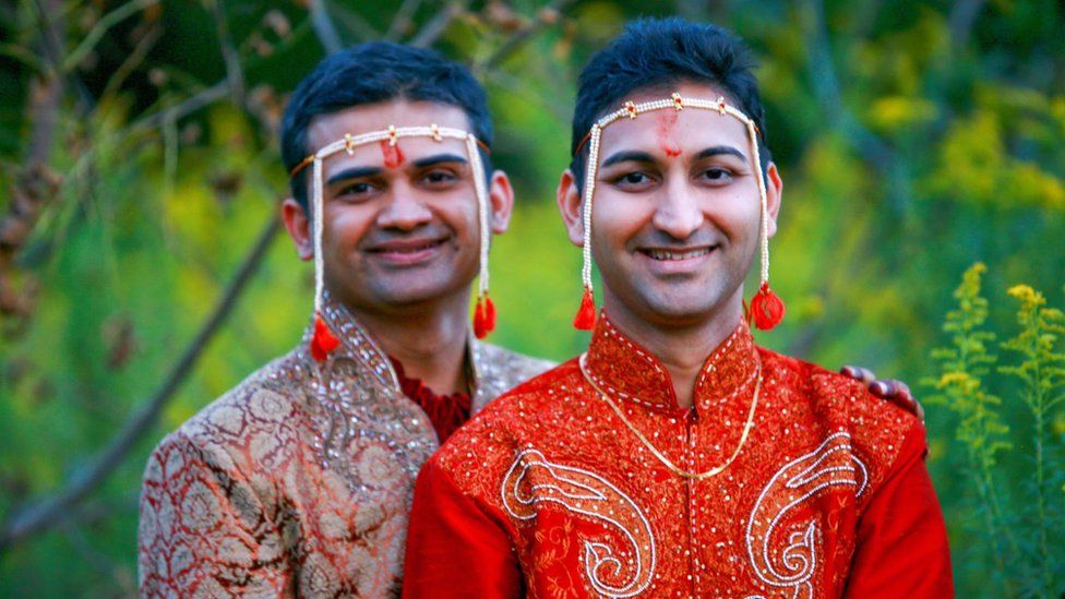 Amit Gokhale and Sameer Samudra at their wedding.