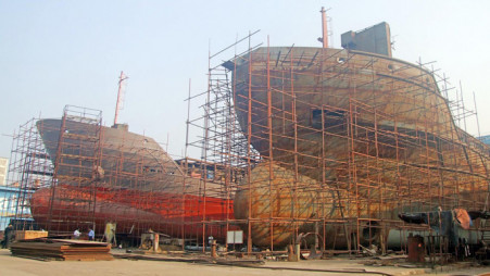 Shipyard in Patuakhali