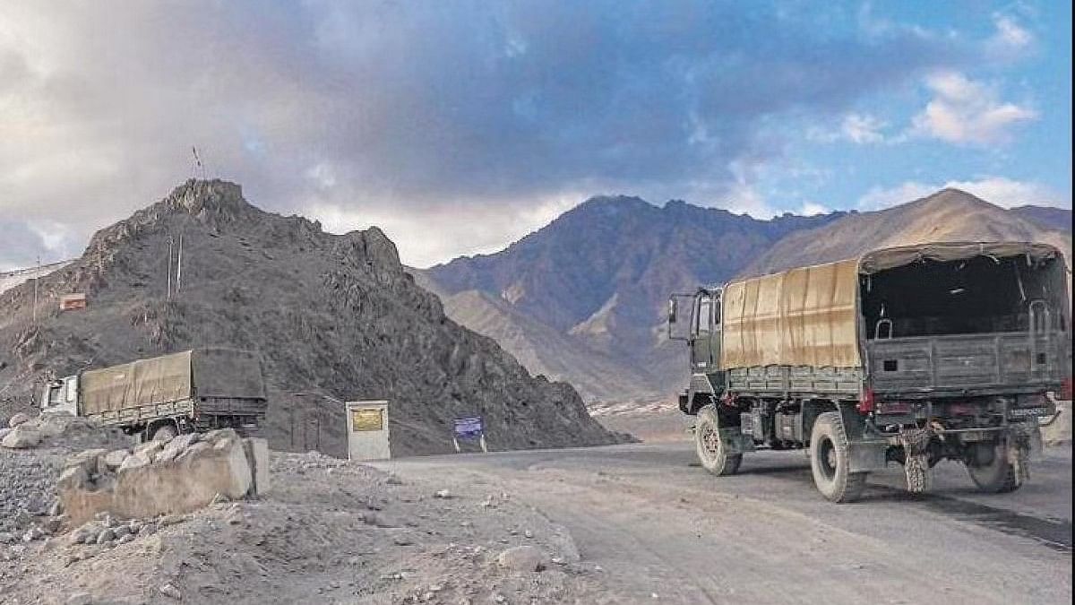 File photo of army vehicles moving towards Line of Actual Control | PTI