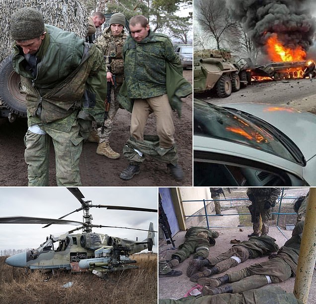 Ukraine strikes back: Kiev's troops shoot down five helicopters as Putin's forces take