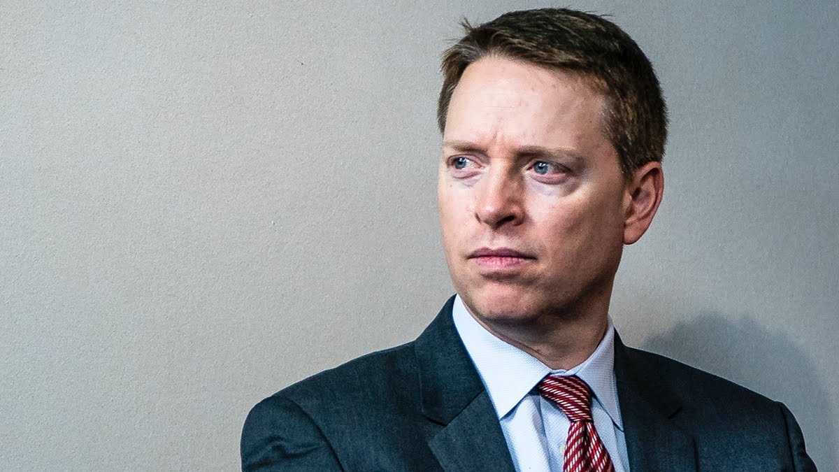 WASHINGTON, DC - JANUARY 31 : Matthew Pottinger, Assistant to the President and Deputy National Security Advisor listens during a briefing with members of President Trump's Coronavirus task force in the briefing room at the White House on Friday, Jan 31, 2020 in Washington, DC. (Photo by Jabin Botsford/The Washington Post via Getty Images)