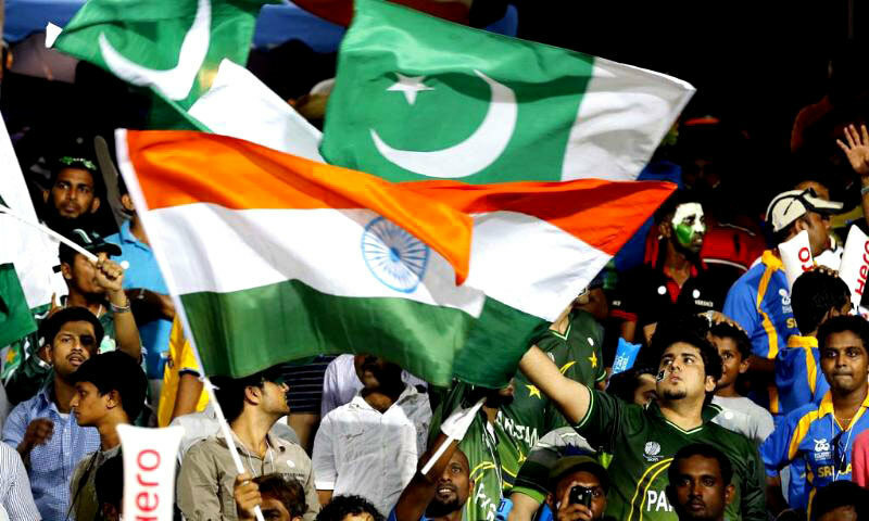 This file photo shows crowd cheering during a cricket match between India and Pakistan. — AFP/File