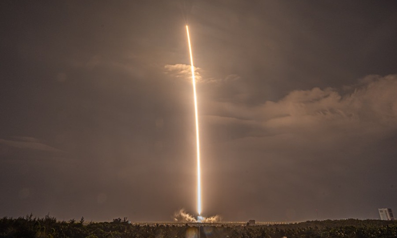 The Long March-7 Y3 rocket, carrying the Tianzhou-2 cargo spacecraft, blasts off from the Wenchang Spacecraft Launch Site in south China's Hainan Province, May 29, 2021.(Photo: Xinhua)