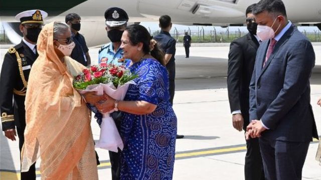 Sheikh Hasina and Darshana Vikram Zardosh