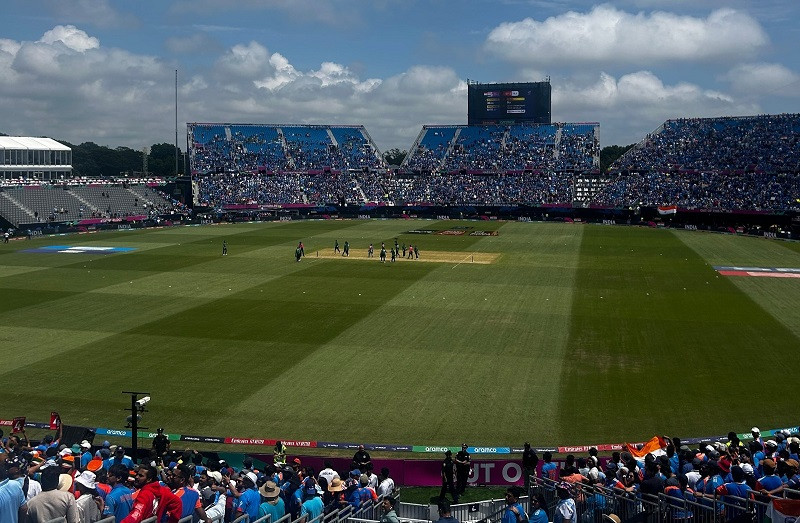 nassau county international cricket stadium during the 2024 icc men s t20 world cup photo wikimedia commons