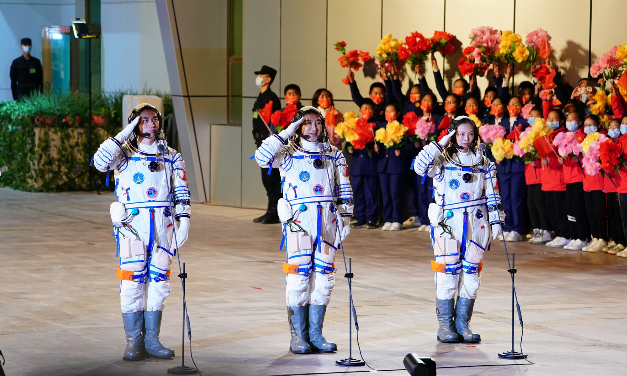 China successfully launches Shenzhou-13 manned spacecraft Photo:Deng Xiaoci/GT