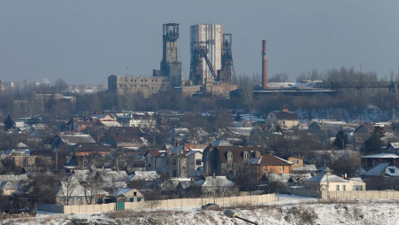 A general view shows the rebel-held city of Donetsk, Ukraine. REUTERS