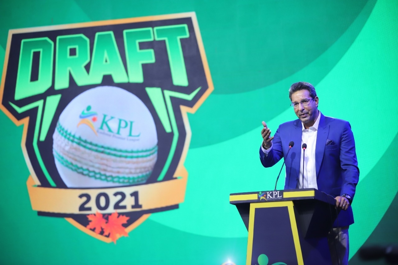 Wasim Akram, vice president of KPL