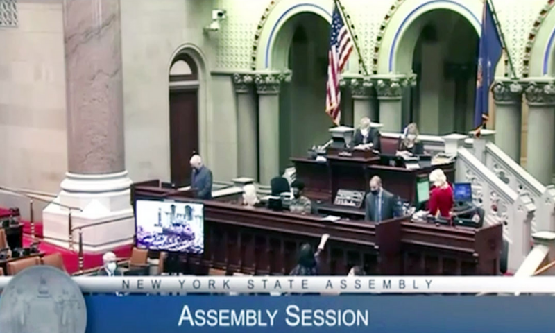 A view of the New York State Assembly. — Photo courtesy: Radio Pak