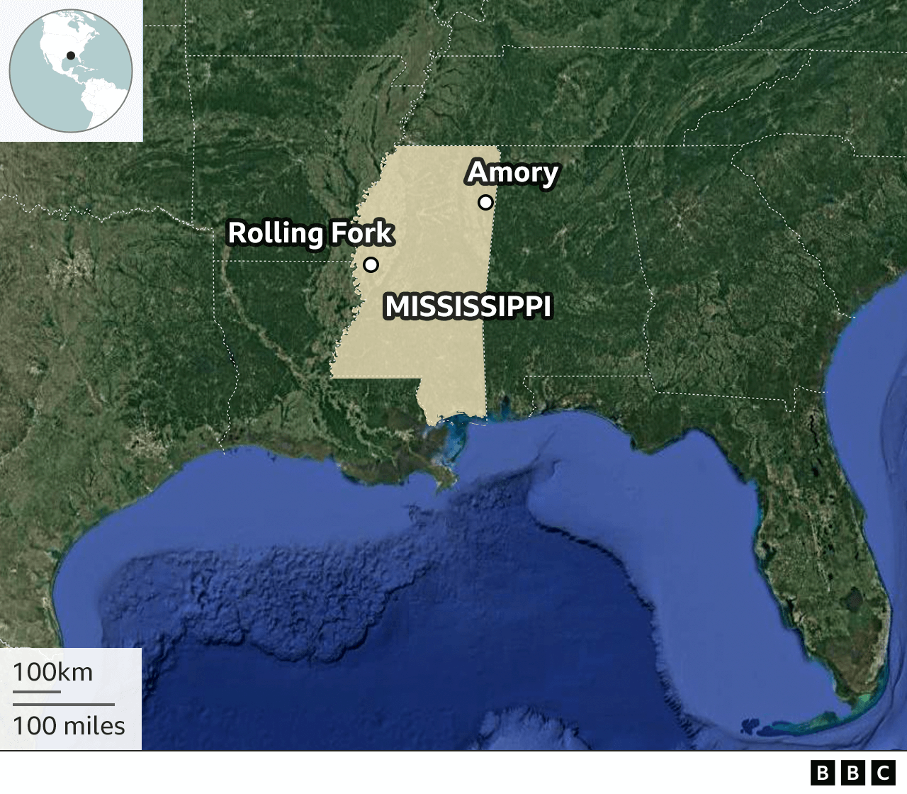 Mississippi map